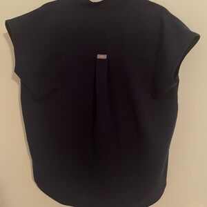 Figs Navy Blue Women's Rafaela scrub Top XS